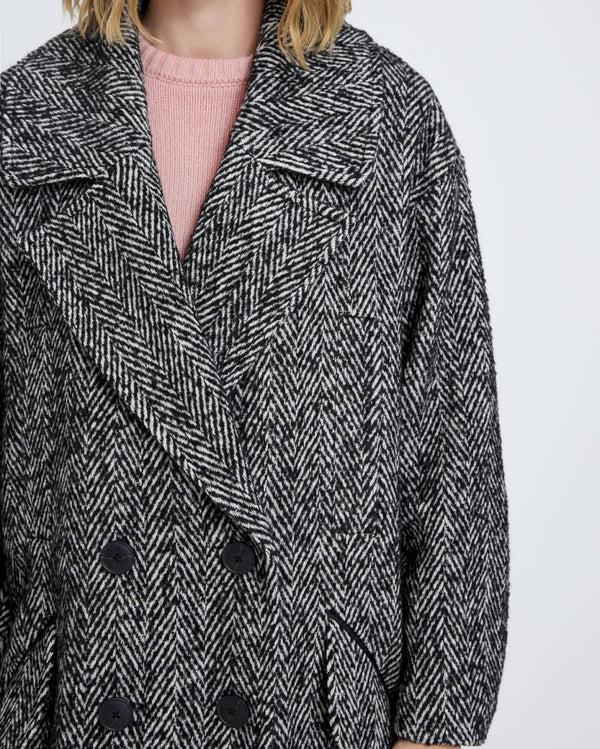 7 For All Mankind Double Breasted Wool Coat Jackets