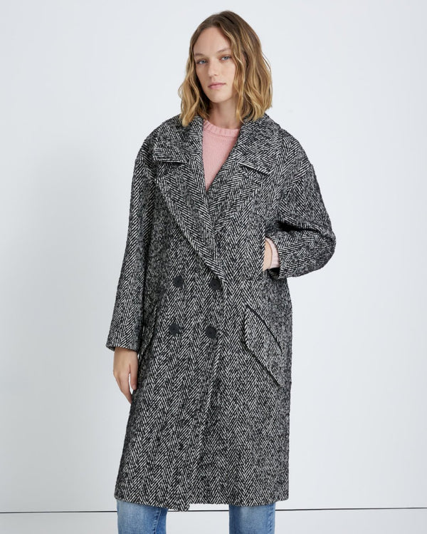 7 for all mankind Double Breasted Wool Coat Jackets