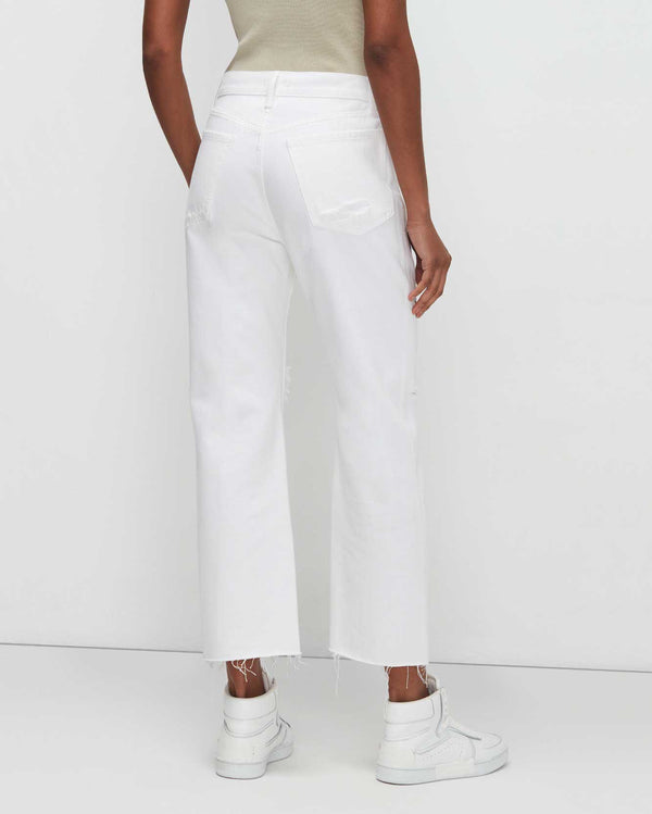 7 For All Mankind Easy Straight With Embroidery Jeans