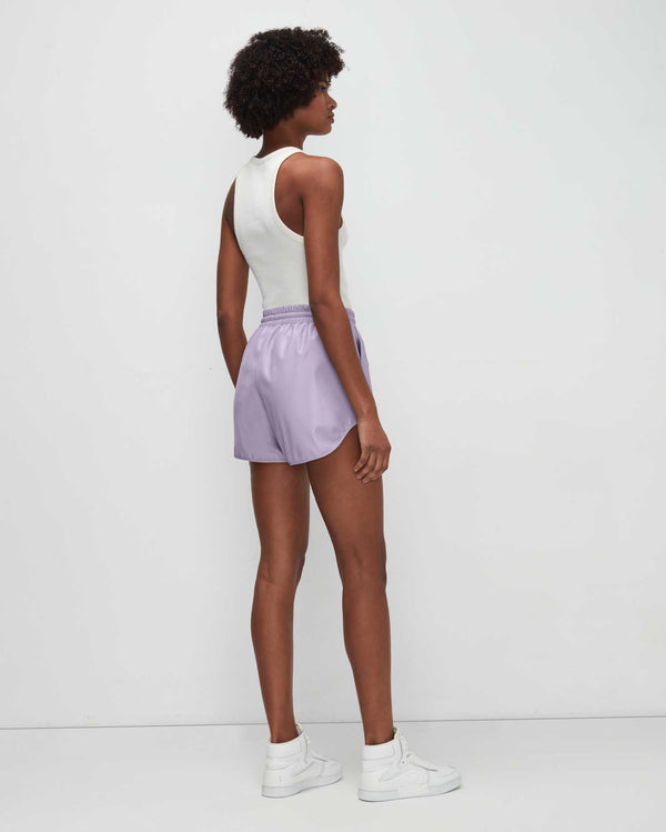 7 For All Mankind Faux Leather Dolphin Shorts Shorts