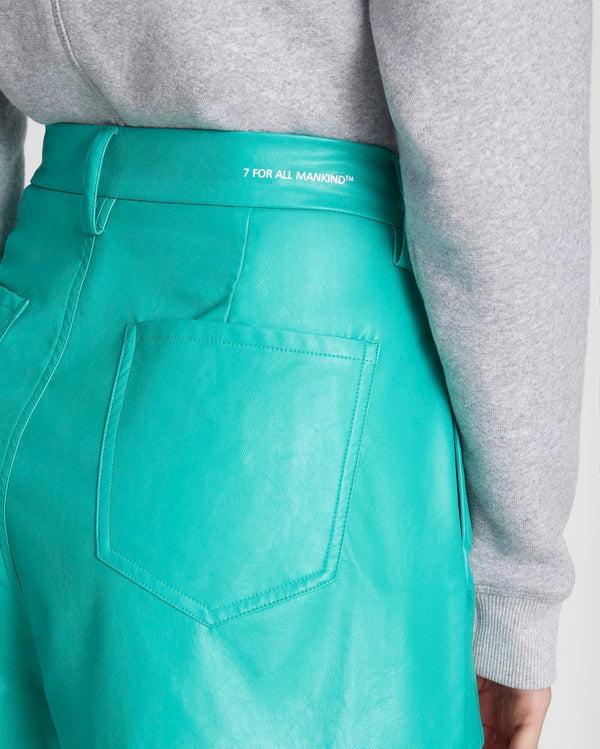 7 For All Mankind Faux Leather Tailored Short Shorts