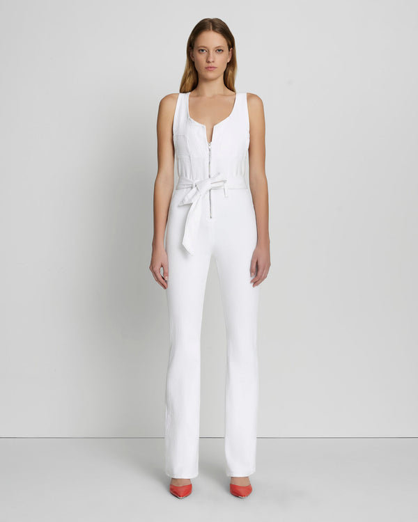 7 for all mankind Front Zip Flare Jumpsuit Jumpsuits