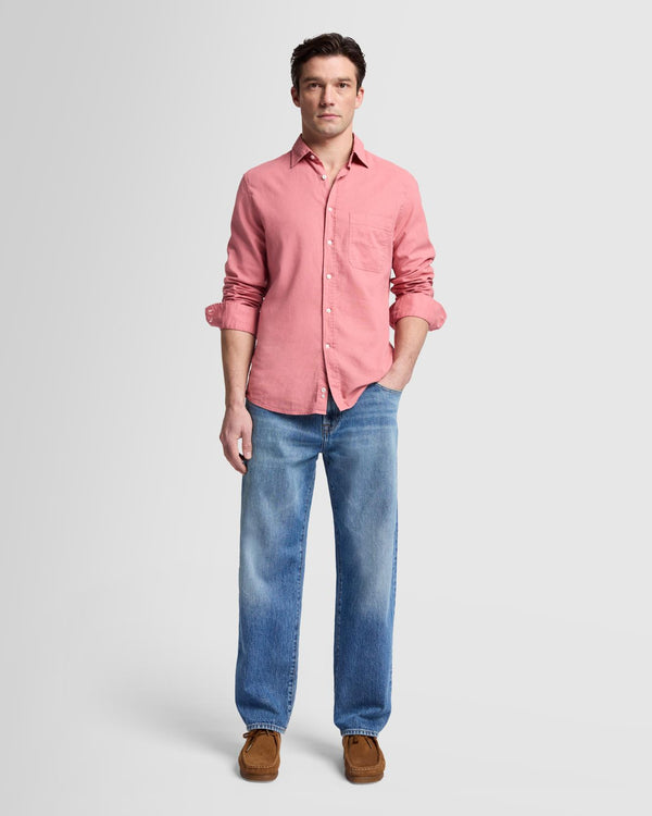 7 For All Mankind Linen Blend Button Up Shirt Shirts