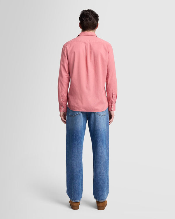 7 For All Mankind Linen Blend Button Up Shirt Shirts