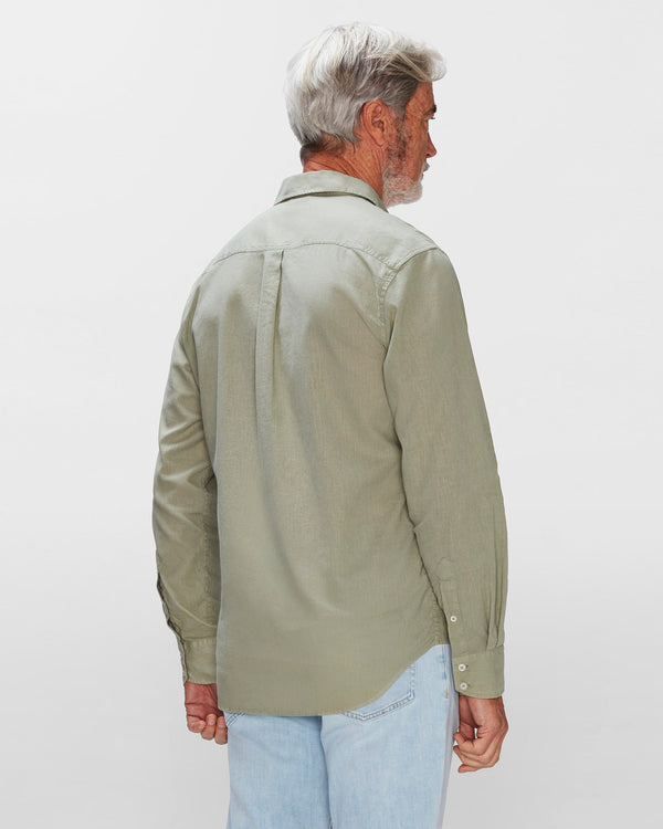 7 For All Mankind Linen Blend Button Up Shirt Shirts