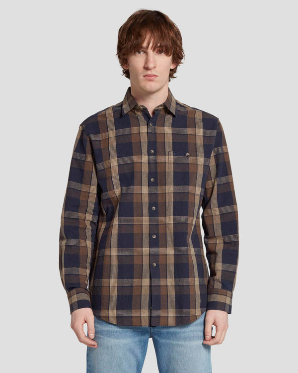 7 for all mankind Linen Blend Button Up Shirt Shirts