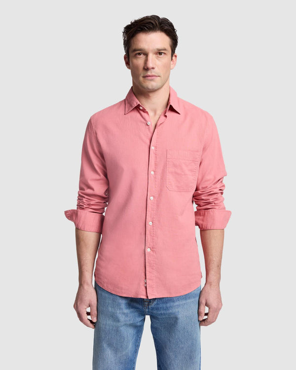 7 for all mankind Linen Blend Button Up Shirt Shirts