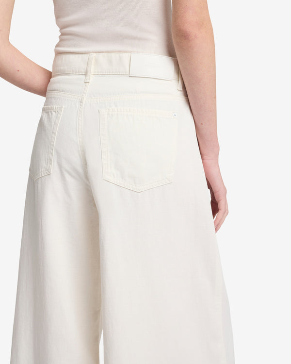 7 For All Mankind Linen Blend Willow Palazzo Wide Pants