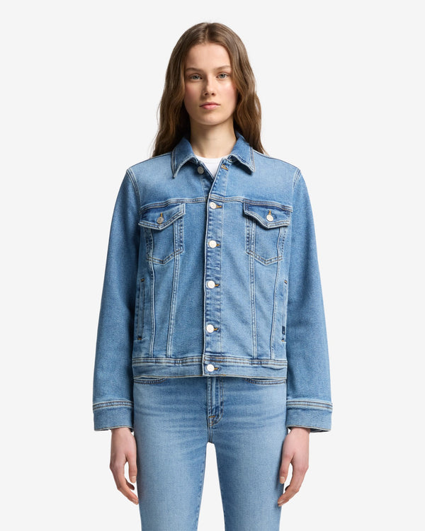 7 For All Mankind Luxe Vintage Adi Trucker Jacket Denim Jackets