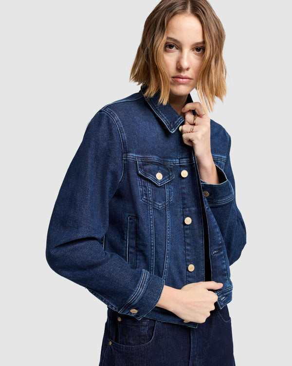 7 For All Mankind Luxe Vintage Classic Trucker Denim Jackets