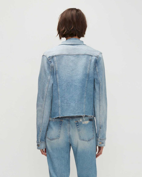 7 For All Mankind Luxe Vintage Classic Trucker Jacket Denim Jackets