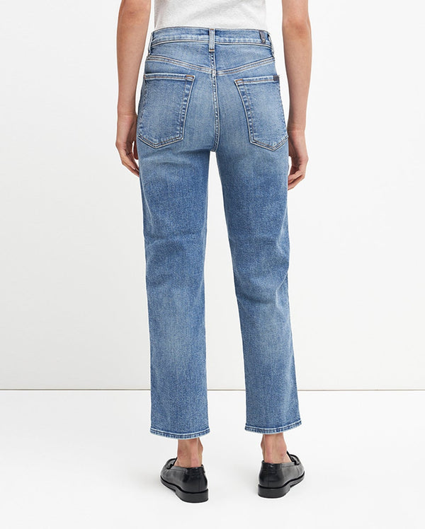7 For All Mankind Luxe Vintage High Waist Cropped Straight Jeans
