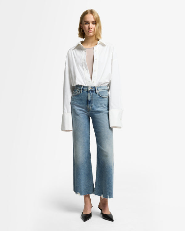 7 For All Mankind Luxe Vintage Ultra High Rise Cropped Jo Jeans