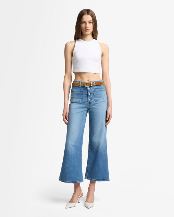 7 For All Mankind Luxe Vintage Ultra High Rise Cropped Jo Jeans