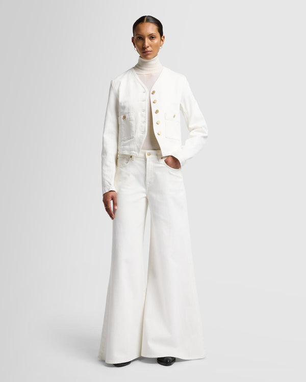 7 For All Mankind MANKIND Collarless Jacket Denim Jackets