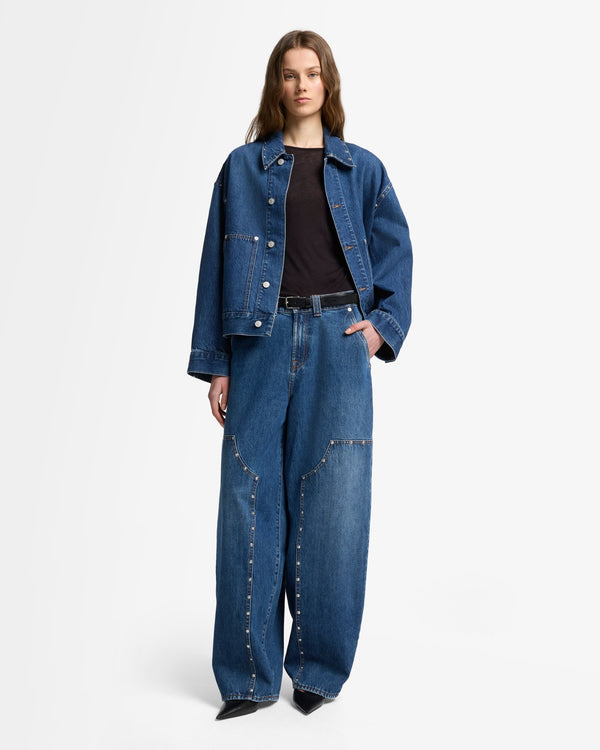 7 For All Mankind MANKIND Cropped Carpenter Jacket Denim Jackets