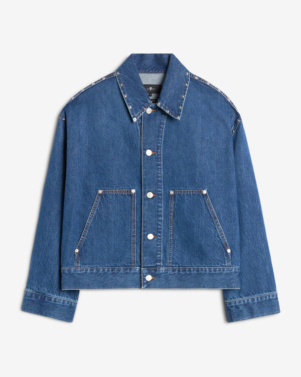 7 for all mankind MANKIND Cropped Carpenter Jacket Denim Jackets