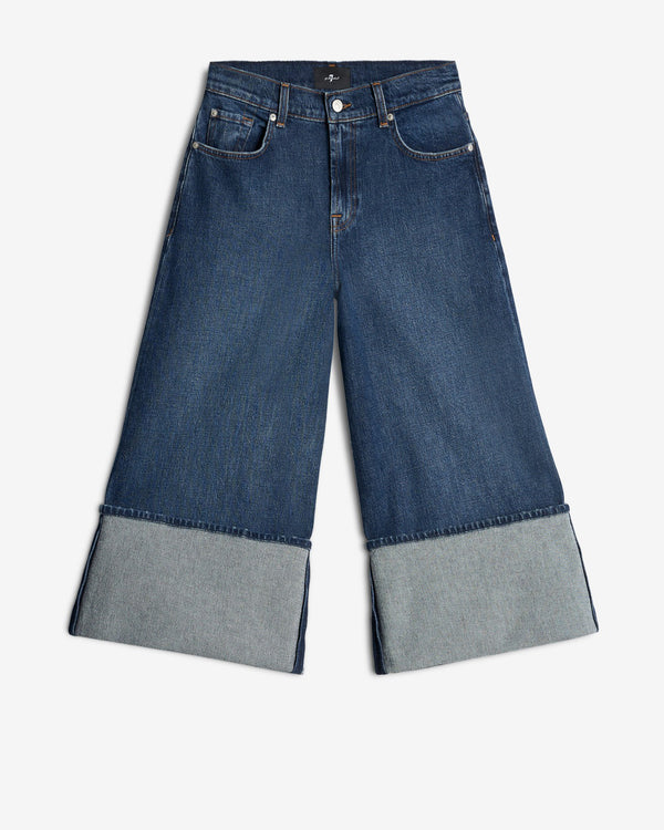 7 for all mankind MANKIND Cuffed Denim Culotte Jeans