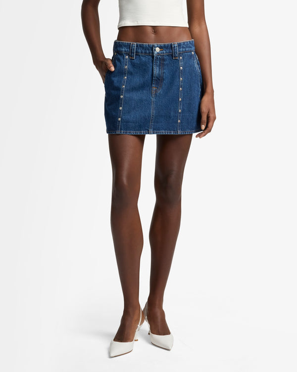 7 For All Mankind MANKIND Milly Studded Mini Skirt Skirts