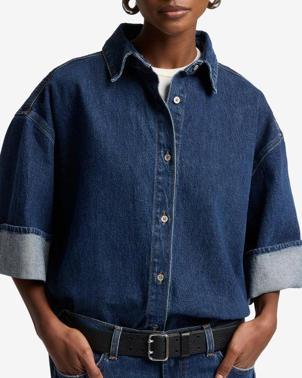 7 For All Mankind MANKIND Nina Cuffed Overshirt Tops