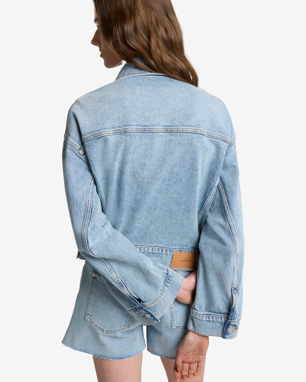 7 For All Mankind MANKIND Oli Cropped Trucker Jacket Denim Jackets