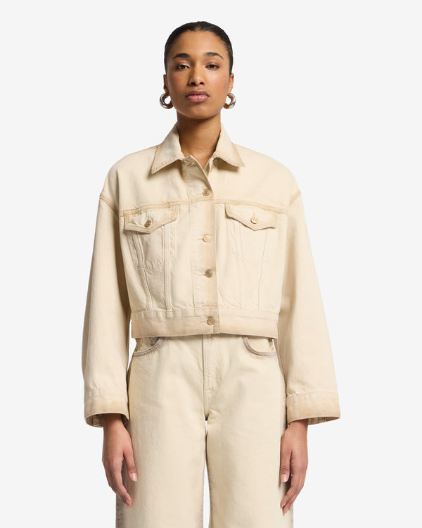 7 For All Mankind MANKIND Oli Cropped Trucker Jacket Denim Jackets