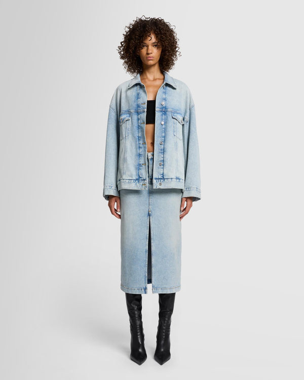 7 For All Mankind MANKIND Oli Oversized Trucker Denim Jackets