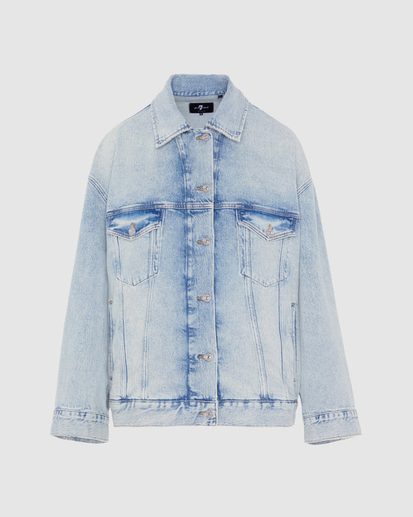 7 for all mankind MANKIND Oli Oversized Trucker Denim Jackets