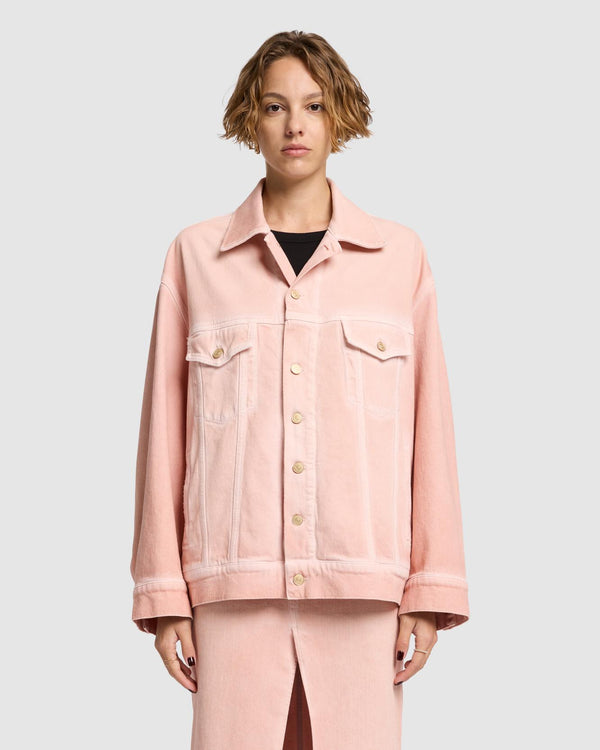 7 For All Mankind MANKIND Oli Oversized Trucker Jacket Denim Jackets