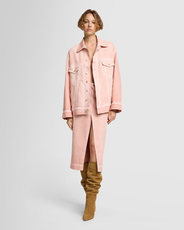 7 For All Mankind MANKIND Oli Oversized Trucker Jacket Denim Jackets