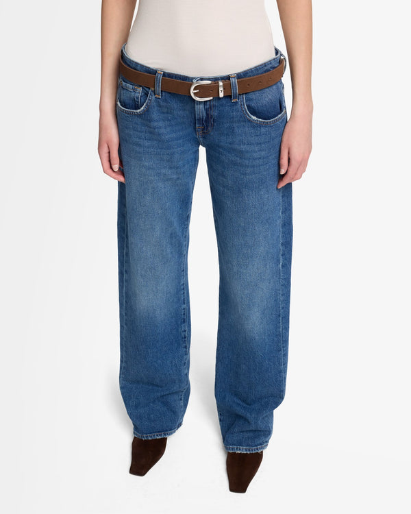 7 For All Mankind Metal Loop Suede Belt Accessories