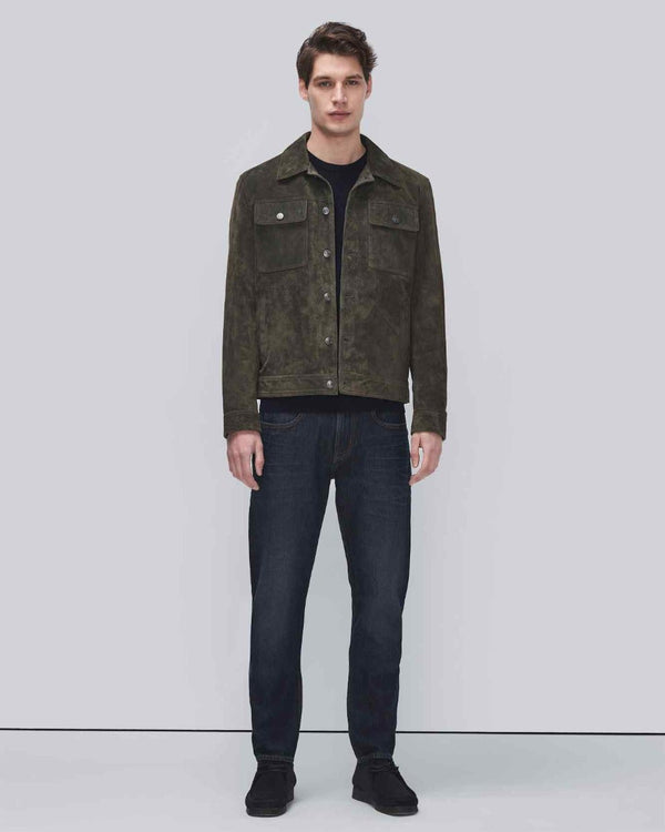 7 For All Mankind Modern Suede Trucker Jacket Jackets
