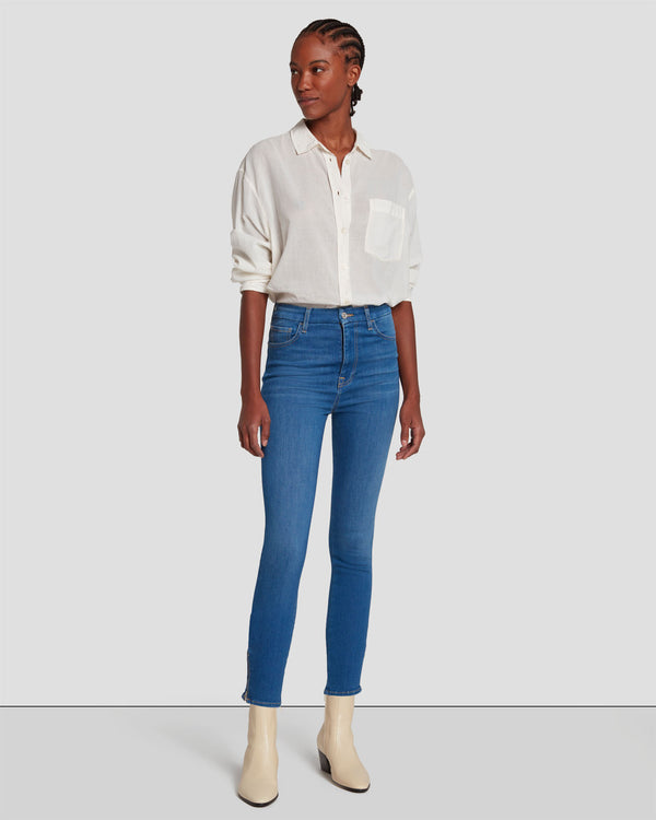 7 for all mankind No Filter Ultra High Rise Ankle Skinny Jeans