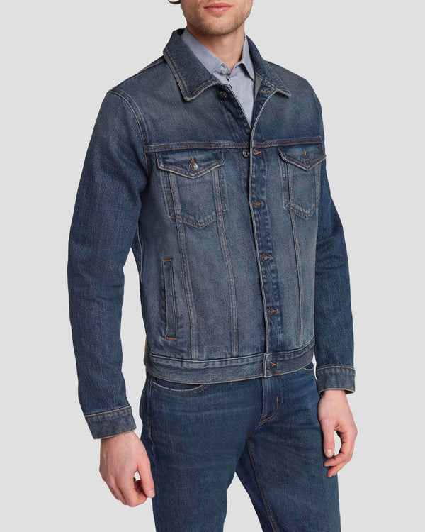 7 For All Mankind Perfect Trucker Jacket Denim Jackets