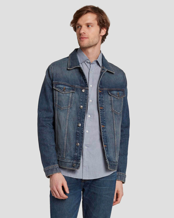 7 for all mankind Perfect Trucker Jacket Denim Jackets