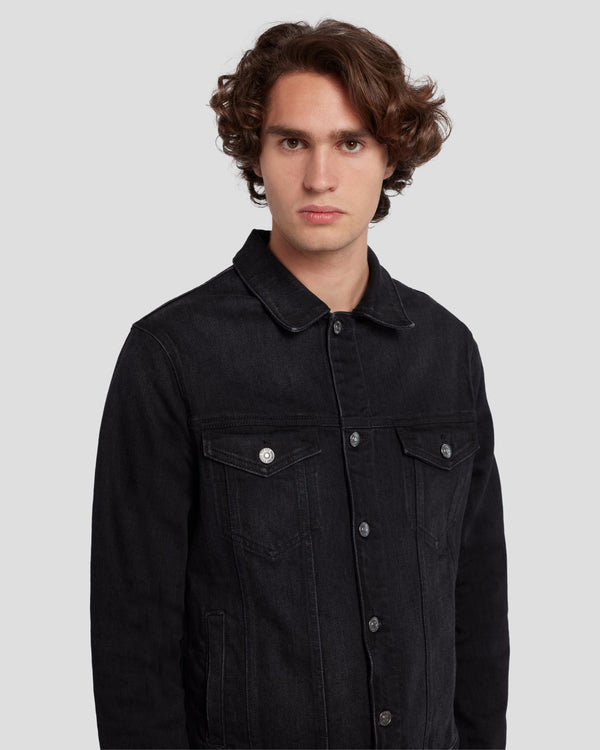 7 For All Mankind Perfect Trucker Jacket Denim Jackets