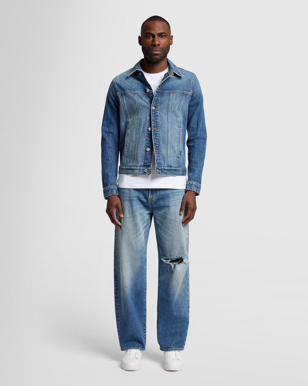 7 For All Mankind Perfect Trucker Jacket Denim Jackets