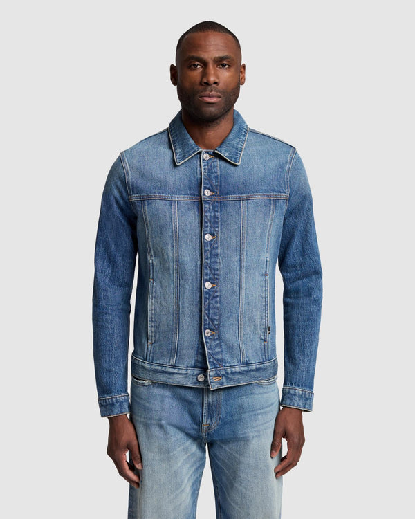 7 for all mankind Perfect Trucker Jacket Denim Jackets