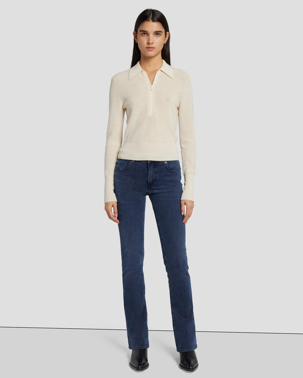 7 For All Mankind Quarter Zip Polo Sweater Sweaters