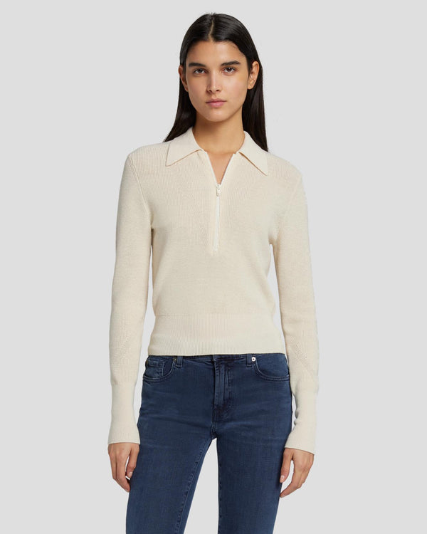 7 for all mankind Quarter Zip Polo Sweater Sweaters