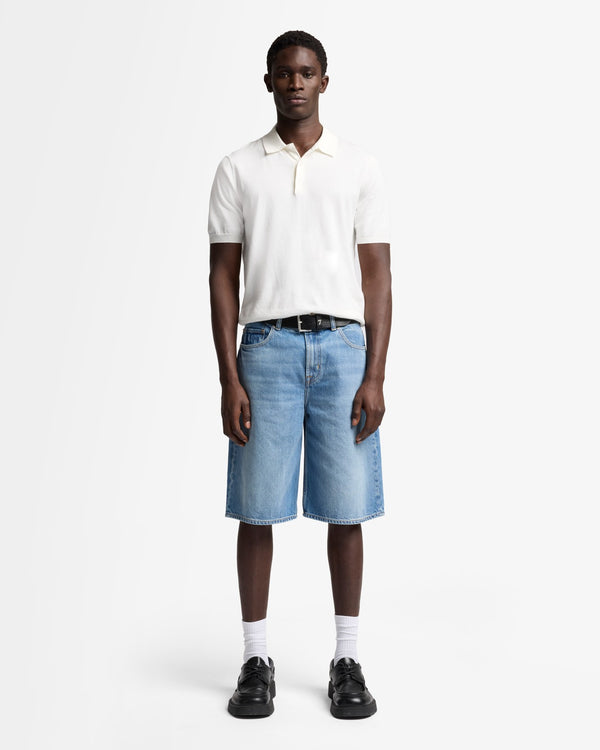 7 For All Mankind Short Sleeve Polo Sweater Sweaters