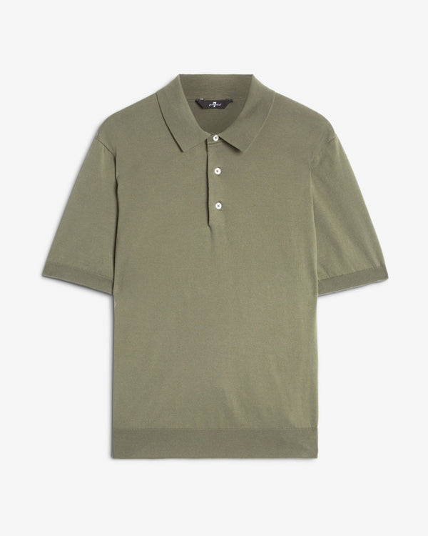 7 for all mankind Short Sleeve Polo Sweater Sweaters