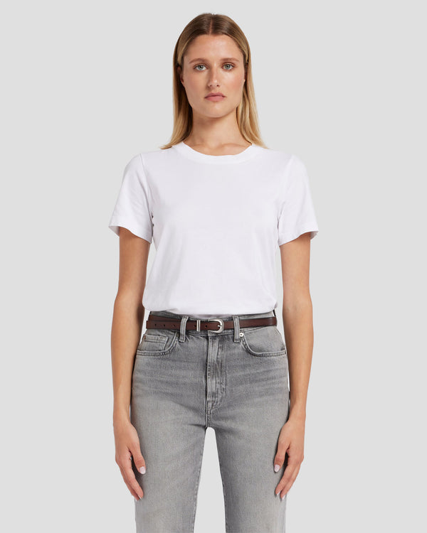 7 For All Mankind Skinny Leather Western Belt Accessories