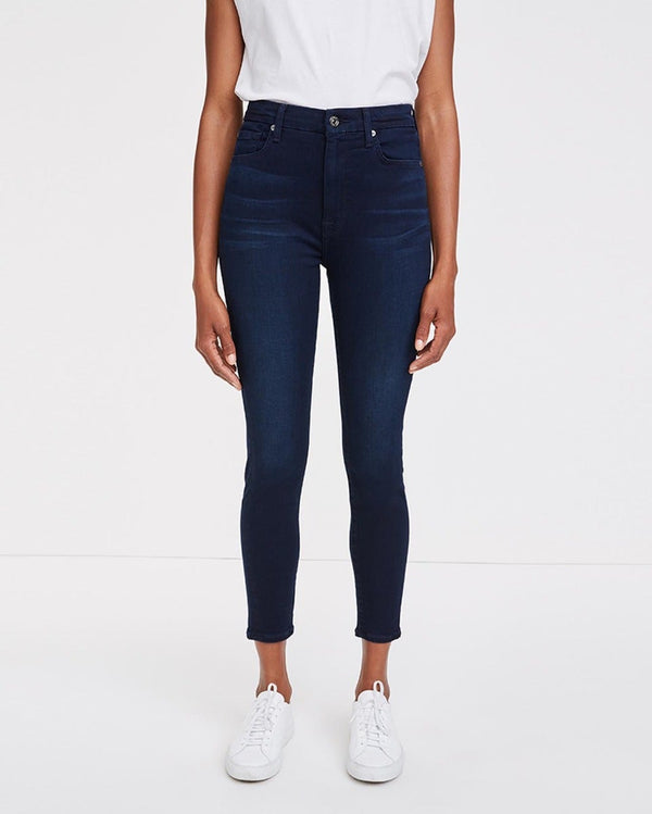 7 For All Mankind Slim Illusion High Waist Ankle Skinny Jeans