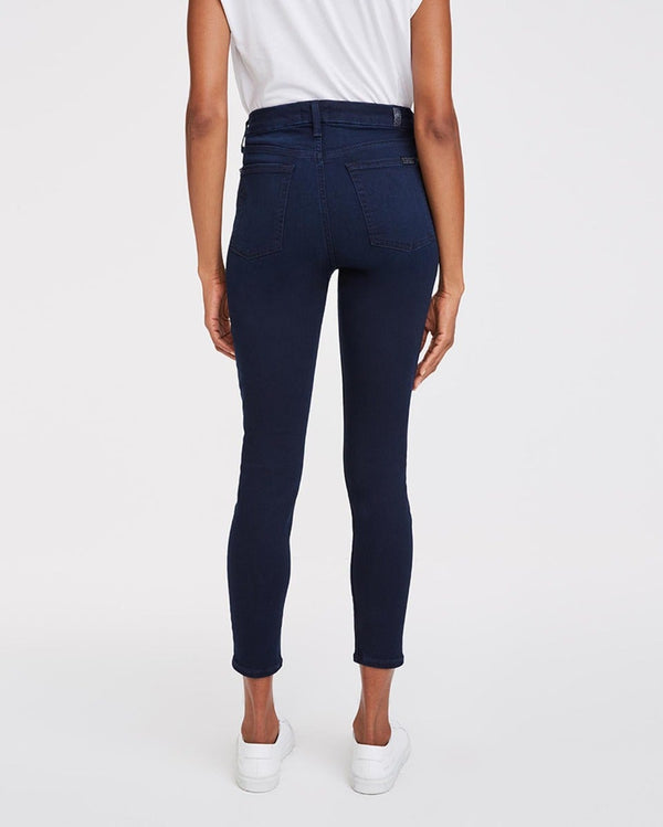 7 For All Mankind Slim Illusion High Waist Ankle Skinny Jeans