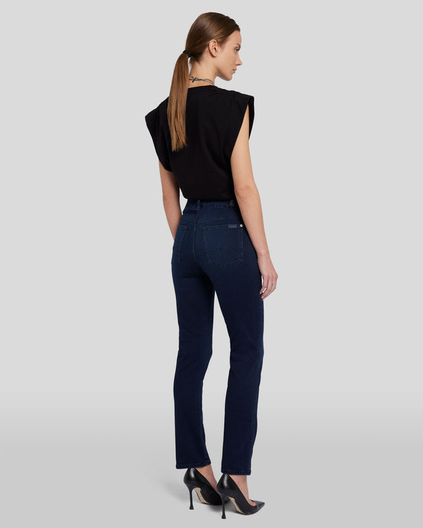 7 For All Mankind Slim Illusion High Waist Kimmie Straight Jeans