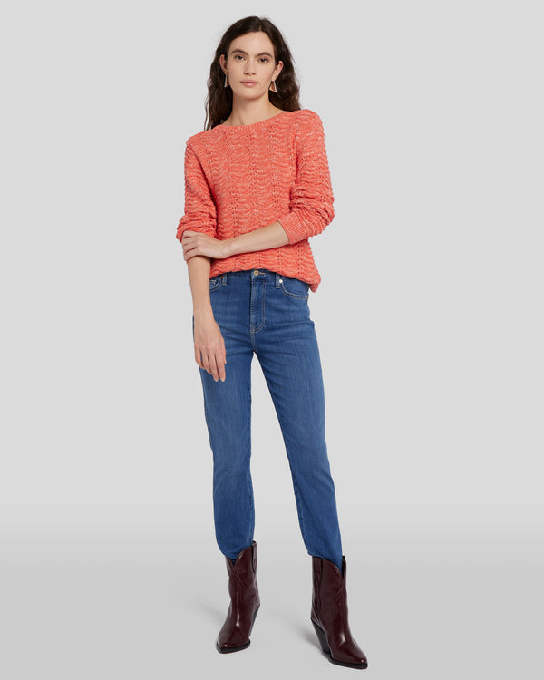 7 For All Mankind Slim Illusion High Waist Kimmie Straight Jeans