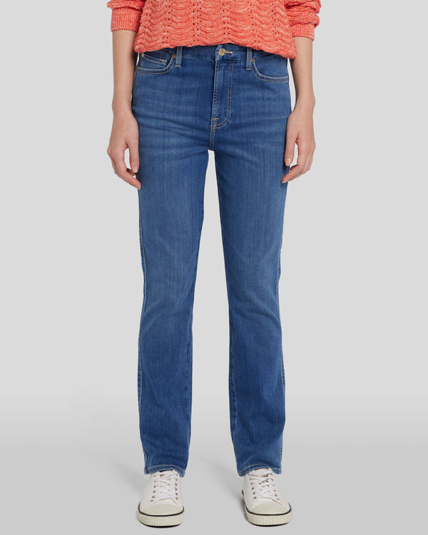 7 For All Mankind Slim Illusion High Waist Kimmie Straight Jeans