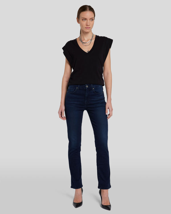 7 for all mankind Slim Illusion High Waist Kimmie Straight Jeans