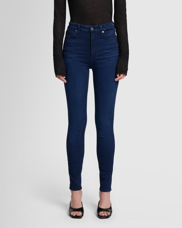 7 For All Mankind Slim Illusion High Waist Skinny Jeans